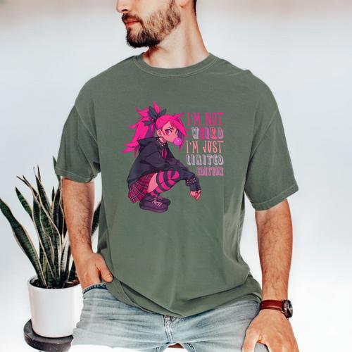 Anime Girl I'm Not Weird Just Limited Edition Introvert Goth Men's Comfort Colors T-Shirt - Raresse
