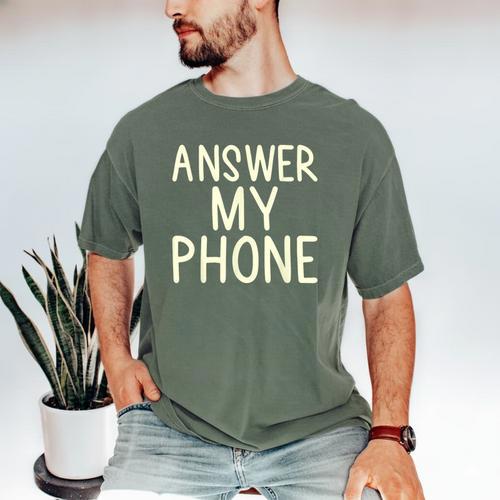 Answer My Phone I Introvert Men's Comfort Colors T-Shirt - Raresse