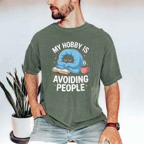 Anti-Social Club Homebody Introvert Hibernate Hermit Shyness Men's Comfort Colors T-Shirt - Raresse