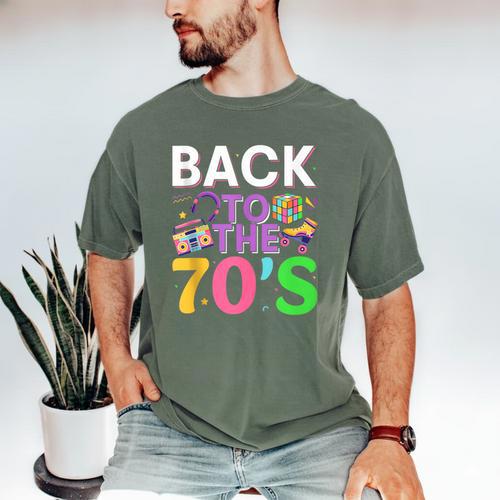 Back To The 70's Mixtape Era Nostalgia Retro 1970 70's Style Men's Comfort Colors T-Shirt - Figerry