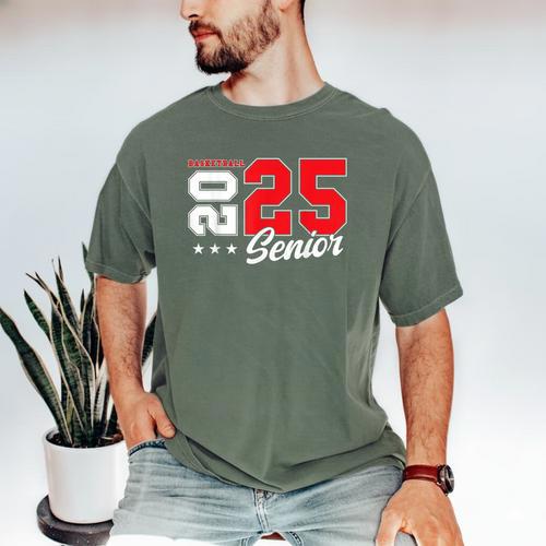 Basketball Senior Night Basketball Senior 2025 Graduation 79 Men's Comfort Colors T-Shirt - Best Gift Smart