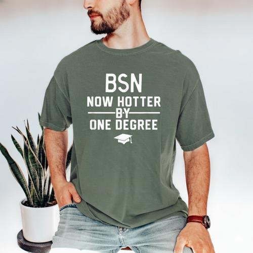 BSN Nurse Graduation Shirt BSN Degree Men's Comfort Colors T-Shirt - Best Gift Smart