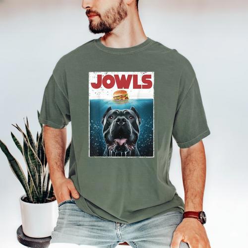 Cane Corso Jowls Top Drool Burger Dog Mom Dog Dad Men's Comfort Colors T-Shirt - Father's Day Fun