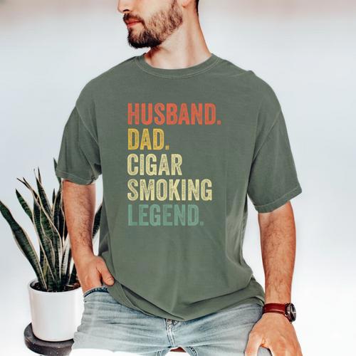 Cigar Lover For Dad Men Vintage Cigar Saying Men's Comfort Colors T-Shirt - Father's Day Fun