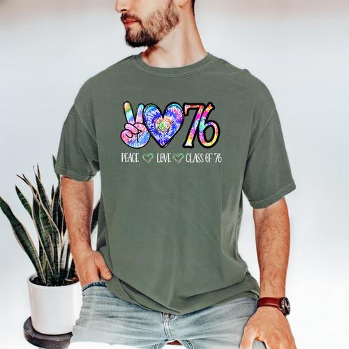 Class Of 1976 Shirt Tie Dye Senior Graduation 50th Reunion Men's Comfort Colors T-Shirt - Best Gift Smart