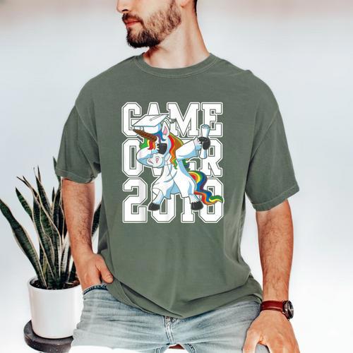 Class Of 2018 Graduation Dabbing Unicorn Shirt Men's Comfort Colors T-Shirt - Best Gift Smart