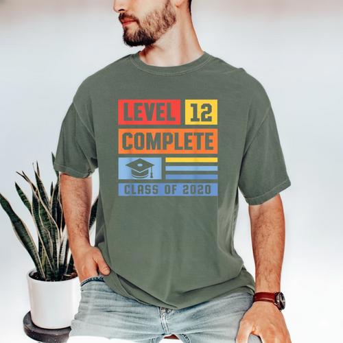 Class Of 2019 Senior High School Graduation Level 12th Grade Men's Comfort Colors T-Shirt - Best Gift Smart