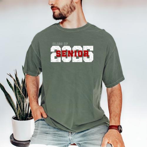 Class Of 2025 Senior Graduation 2025 And Red Men's Comfort Colors T-Shirt - Best Gift Smart