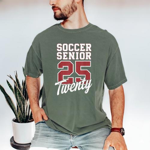 Class Of 2025 Senior 2025 Graduation 2025 Soccer Men's Comfort Colors T-Shirt - Best Gift Smart