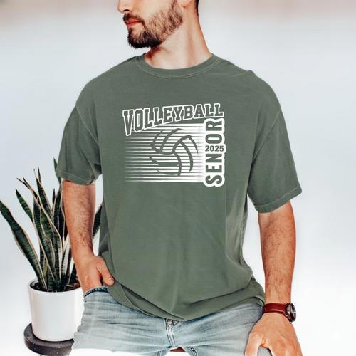 Class Of 2025 Volleyball Senior Class 25 Graduation Men's Comfort Colors T-Shirt - Best Gift Smart