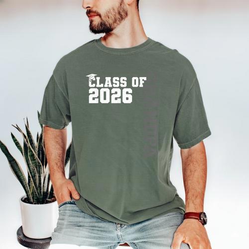 Class Of 2026 Proud Grandpa Of A 2026 Graduate Graduation Men's Comfort Colors T-Shirt - Best Gift Smart