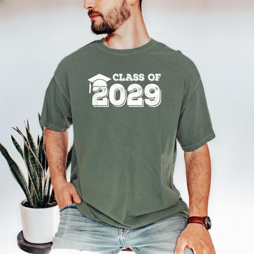Class Of 2029 Senior Graduation 2029 Shirt Men's Comfort Colors T-Shirt - Best Gift Smart