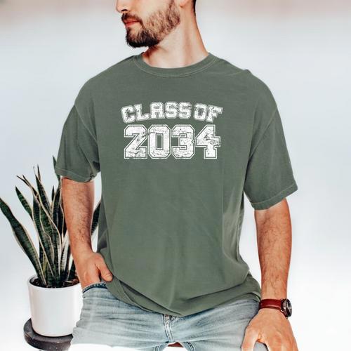 Class Of 2034 34 School Tee Shirt Graduation Class Party Men's Comfort Colors T-Shirt - Best Gift Smart