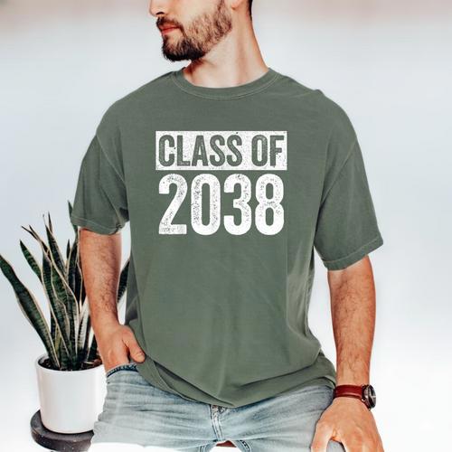 Class Of 2038 Shirt Senior 2038 Graduation Men's Comfort Colors T-Shirt - Best Gift Smart