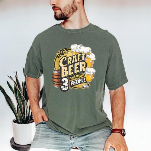 Craft Beer Lover Introverted & Hoppy Men's Comfort Colors T-Shirt - Raresse