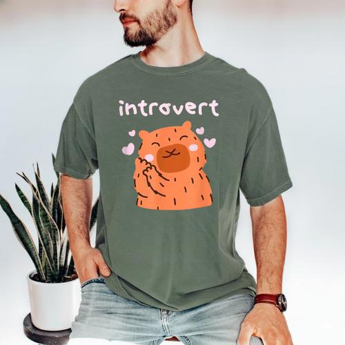 Cute Introvert Graphic Tee Men's Comfort Colors T-Shirt - Raresse