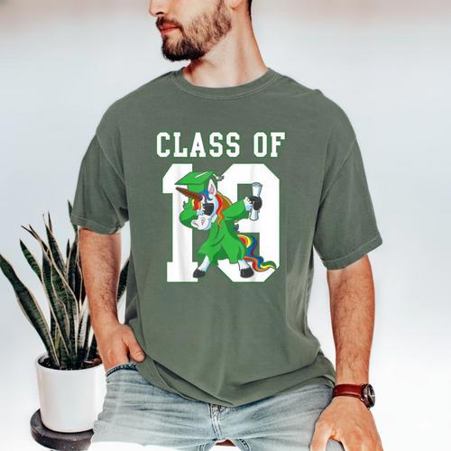 Dabbing Graduation Class Of 2019 Dabbing Unicorn Tee Men's Comfort Colors T-Shirt - Best Gift Smart