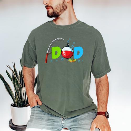 Dad Of The Birthday Boy Birthday Fishing Family Men's Comfort Colors T-Shirt - Father's Day Fun