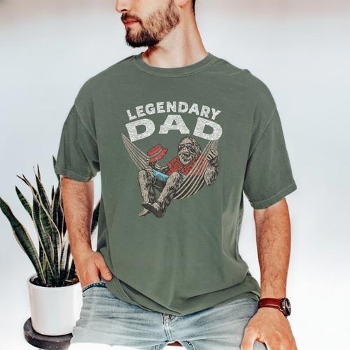 Dad Legendary Saying Men's Comfort Colors T-Shirt - Father's Day Fun