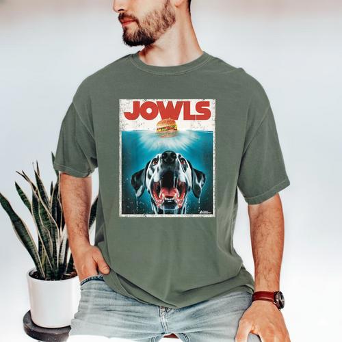 Dalmatian Jowls Cute Paws Spot Dog Mom Top Dog Dad Men's Comfort Colors T-Shirt - Father's Day Fun