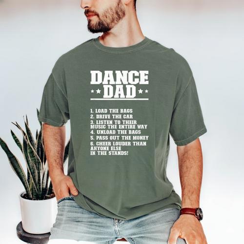 Dancer Dad Dancing Father Of A Dancer Dad Men's Comfort Colors T-Shirt - Father's Day Fun