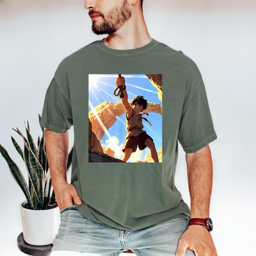 David And Goliath Bible Book Samuel King David Anime Manga Men's Comfort Colors T-Shirt - Bookorys