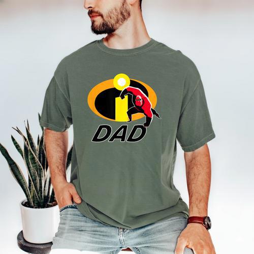 Disney And Pixar's The Incredibles Mr Incredible Dad Family Men's Comfort Colors T-Shirt - Father's Day Fun