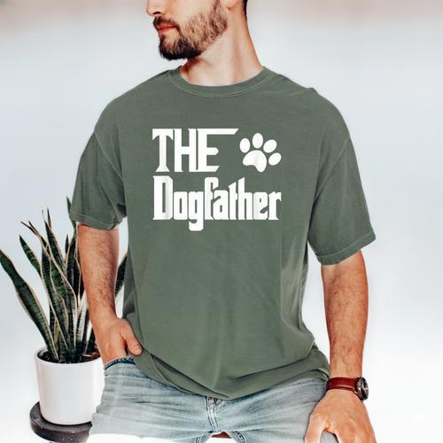 The Dogfather Dog Father Dad Men's Comfort Colors T-Shirt - Father's Day Fun