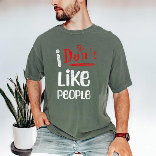 I Don't Like People Introvert Small Men's Comfort Colors T-Shirt - Raresse