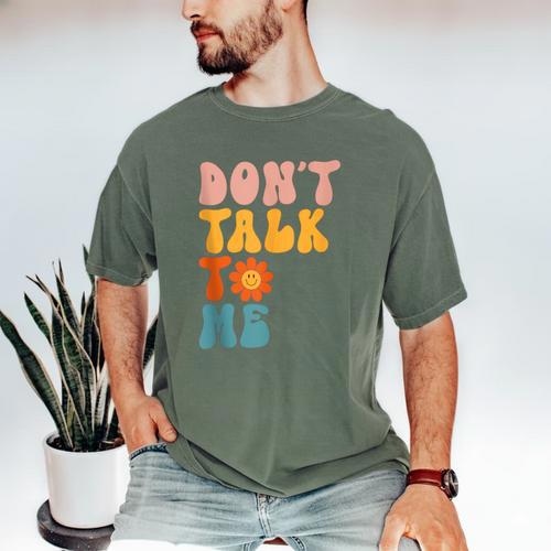 Don't Talk To Me Sarcastic Introvert Antisocial Men's Comfort Colors T-Shirt - Raresse