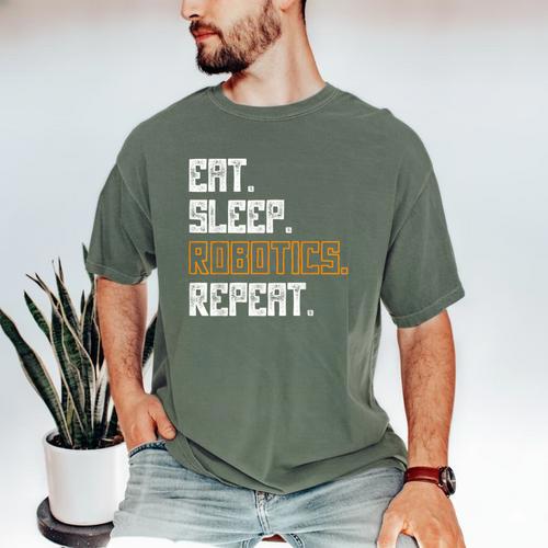 Eat Sleep Robotics Repeat Shirt Graduation Men's Comfort Colors T-Shirt - Best Gift Smart