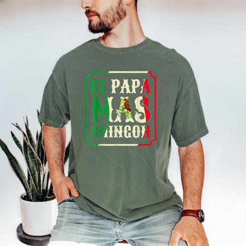 El Papa Mas Chingon Best Mexican Great Dad Men's Comfort Colors T-Shirt - Father's Day Fun