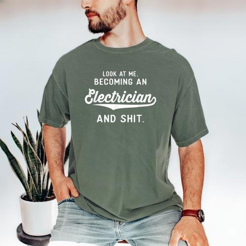 Electrician Graduation Men Women Electrical Men's Comfort Colors T-Shirt - Best Gift Smart