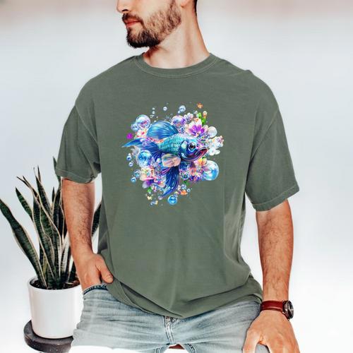 Frutiger Aero Y2K Fish Men's Comfort Colors T-Shirt - Figerry