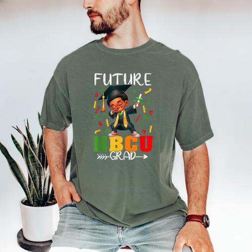 Future HBCU Grad History Boy Graduation HBCU Kids Men's Comfort Colors T-Shirt - Best Gift Smart
