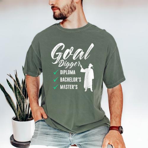 Goal Digger Diploma Master s Bachelor s Master Graduation Men's Comfort Colors T-Shirt - Best Gift Smart