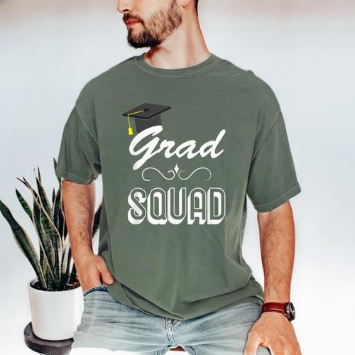 Grad Squad Cute Graduation Men's Comfort Colors T-Shirt - Best Gift Smart