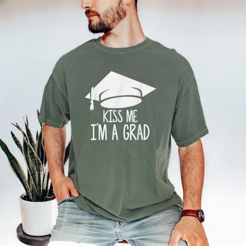 Graduate T-Shirt Grad Tshirt Graduation Tee Men's Comfort Colors T-Shirt - Best Gift Smart