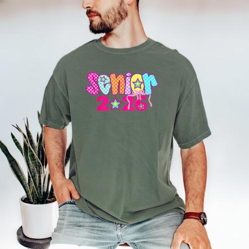 Graduation Class Of 2026 Senior Pink Coquette Bow 2026 Grade Men's Comfort Colors T-Shirt - Best Gift Smart
