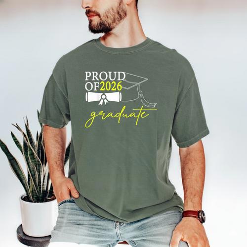 Graduation Decorations 2026 Proud Of 2026 Graduate Occaion Men's Comfort Colors T-Shirt - Best Gift Smart