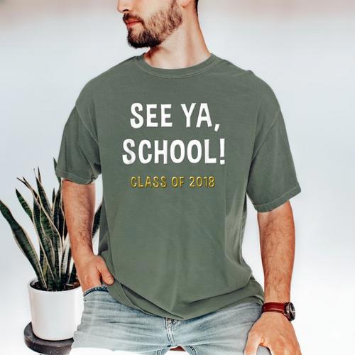 High School Graduation Class Of 2018 Shirt Men's Comfort Colors T-Shirt - Best Gift Smart