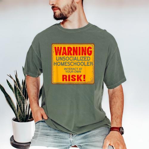 Homeschool Homeschooler Home Lesson Introvert Student Men's Comfort Colors T-Shirt - Raresse