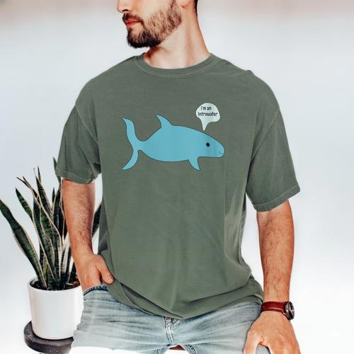 I'm An Introwater Cute Whale I'm An Introvert Men's Comfort Colors T-Shirt - Raresse