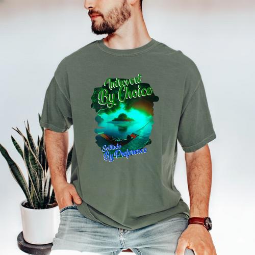 Introvert Choice Solitude By Preference Men's Comfort Colors T-Shirt - Raresse