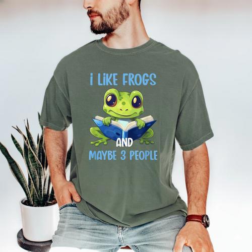 Introvert Herpetologists Amphibian Frog Lover Men's Comfort Colors T-Shirt - Raresse