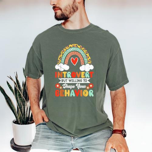 Introvert But Willing To Shape Your Behavior Men's Comfort Colors T-Shirt - Raresse