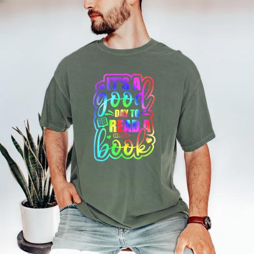 Its A Good Day To Read Book Kids Boys Girls Reading Graphic Men's Comfort Colors T-Shirt - Bookorys