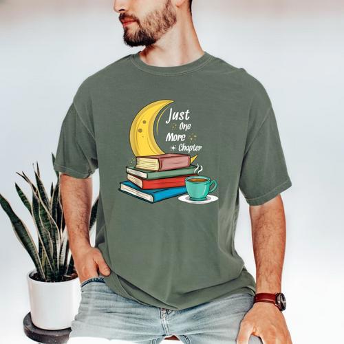 Just One More Chapter Love Book Reading Men's Comfort Colors T-Shirt - Bookorys