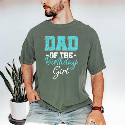Kids Birthday Party Parent Birthday Girl Father Daddy Dad Men's Comfort Colors T-Shirt - Father's Day Fun