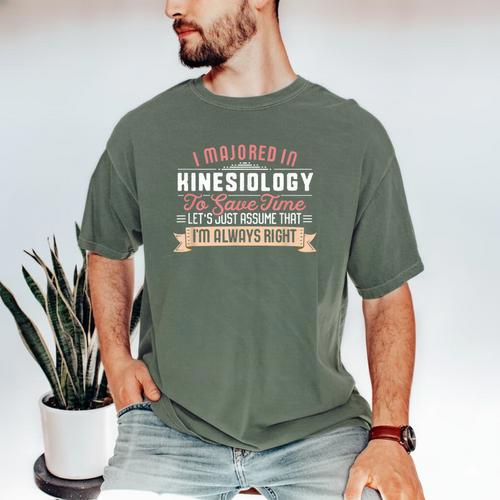 Kinesiology Major Student Shirt Graduation Men's Comfort Colors T-Shirt - Best Gift Smart